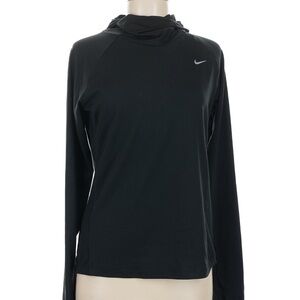 Nike Dri Fit Lightweight Hoodie Black Athletic Long Sleeve